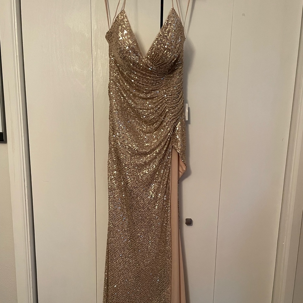 Gold Sequin Dress